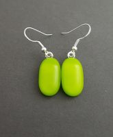 Lime green earrings