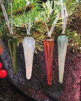 Christmas glass icicles (3 for Â£12)