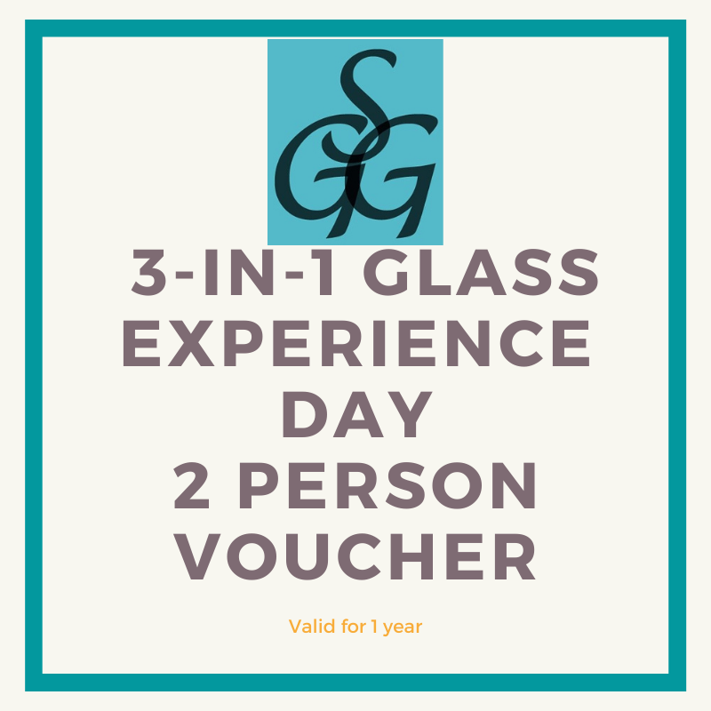 3-in-1 Glass Experience Day voucher for 2 people