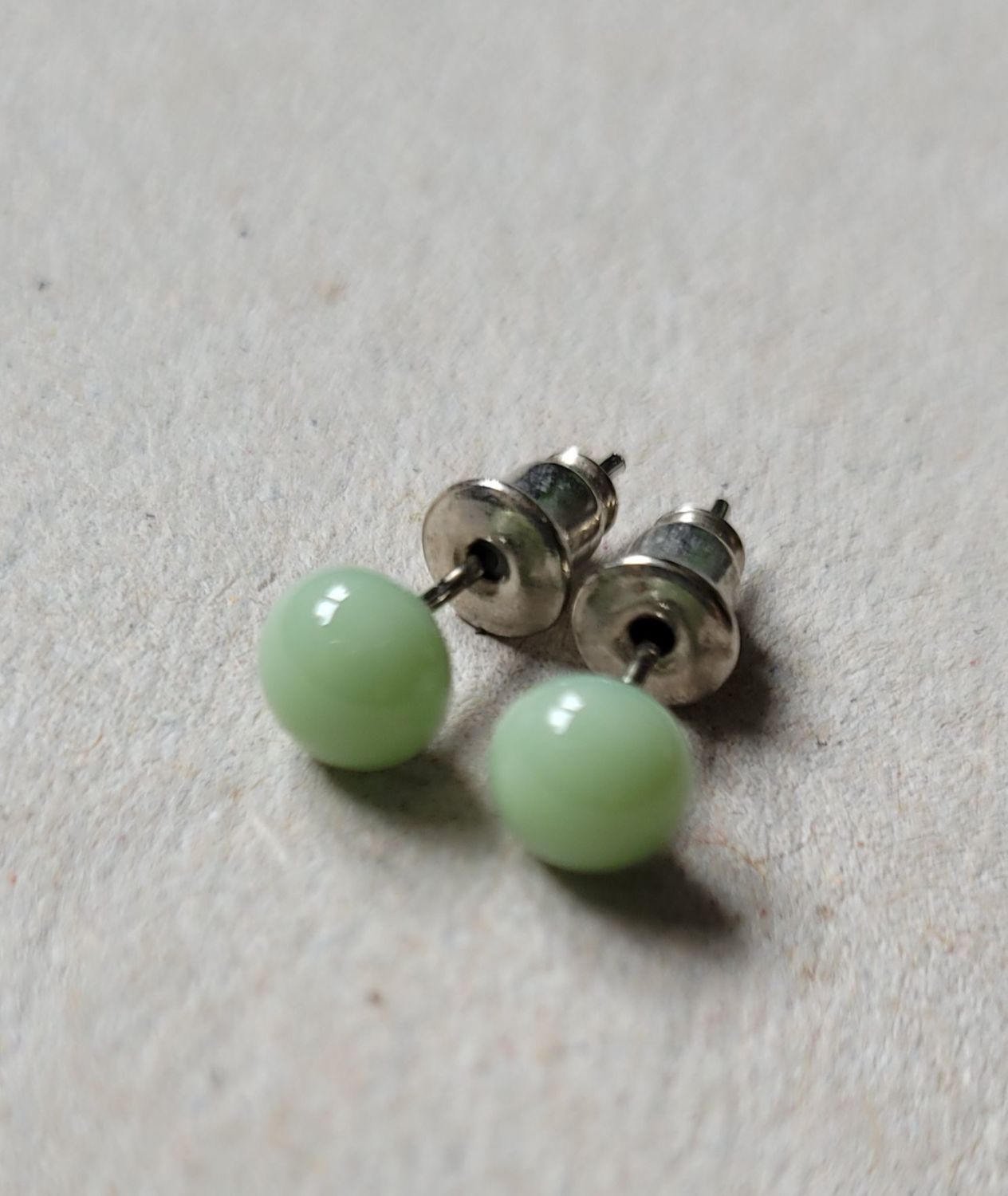 Mint green cheap stud earrings
