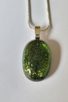 Sparkly Aventurine green pendant
