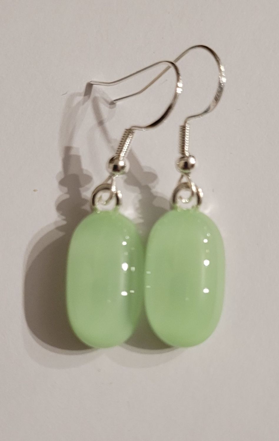 Mint green earrings