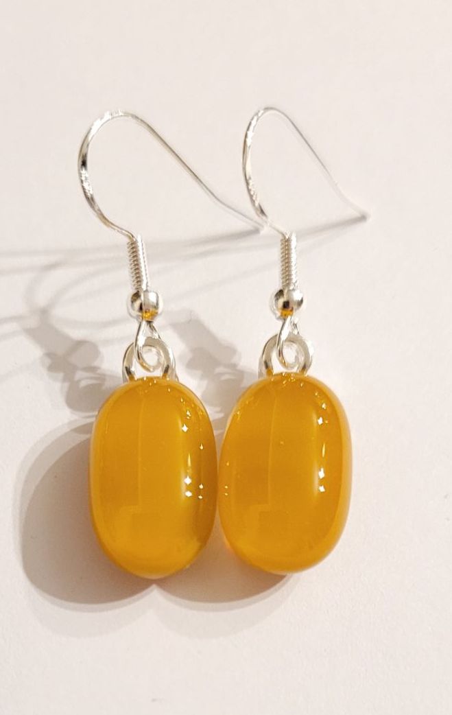 Golden butterscotch earrings