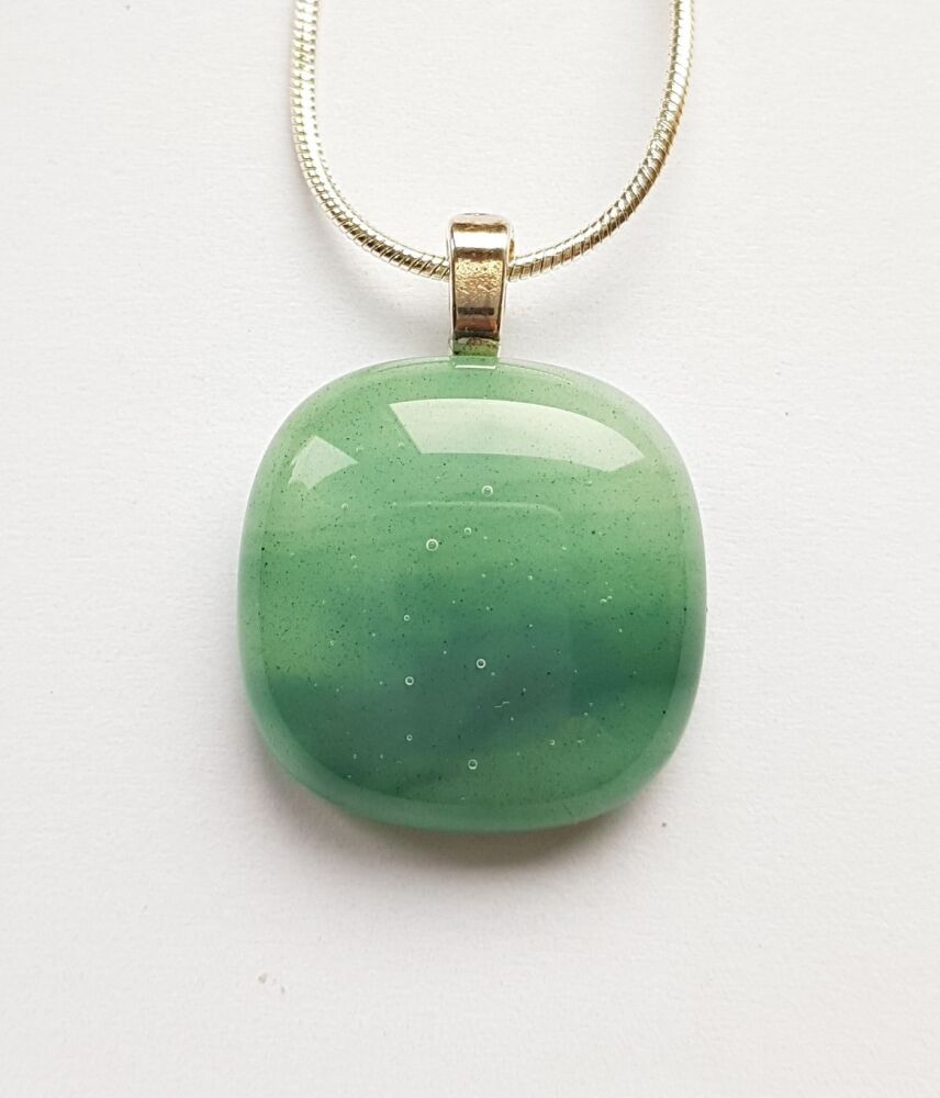 Swirly greens medium pendant