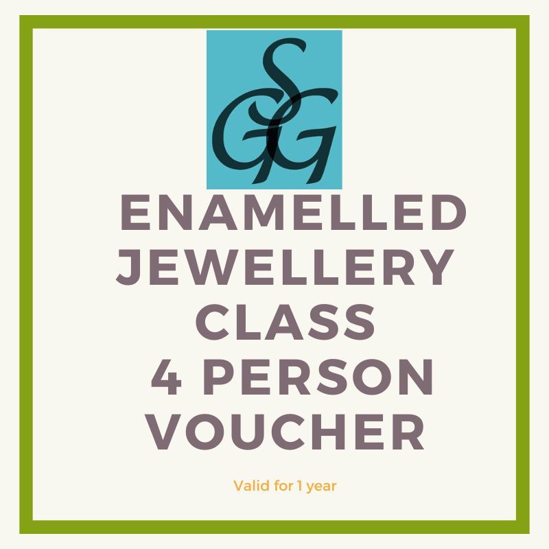 Enamelled jewellery class voucher for 4 people