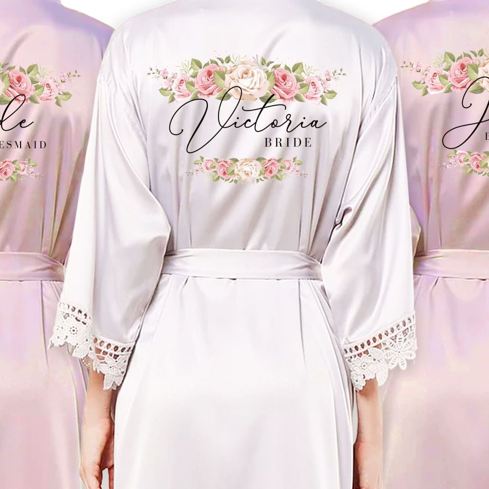 PERSONALISED BRIDAL PARTY ROBES (VICTORIA)
