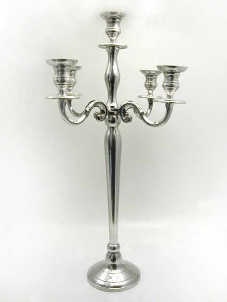 100cm Venus Silver Candleholder with 5 wicks