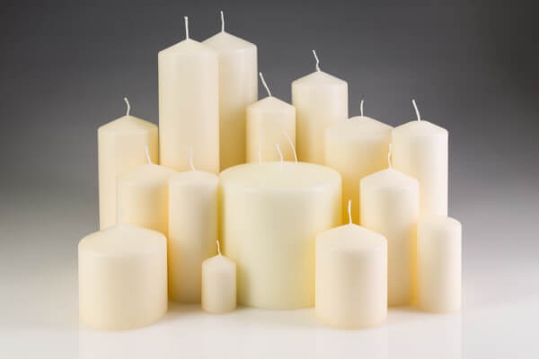 6cm x 4cm Pillar Candles Pack of 96