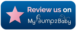 Button saying "review us on MyBump2Baby" with a pink star