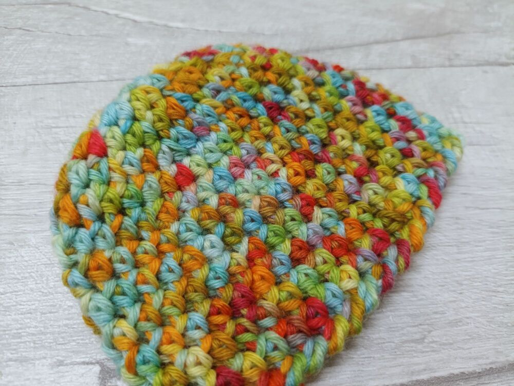 Premature baby hat | 3-4lb premmie hat | bright coloured wool | handmade crochet hat