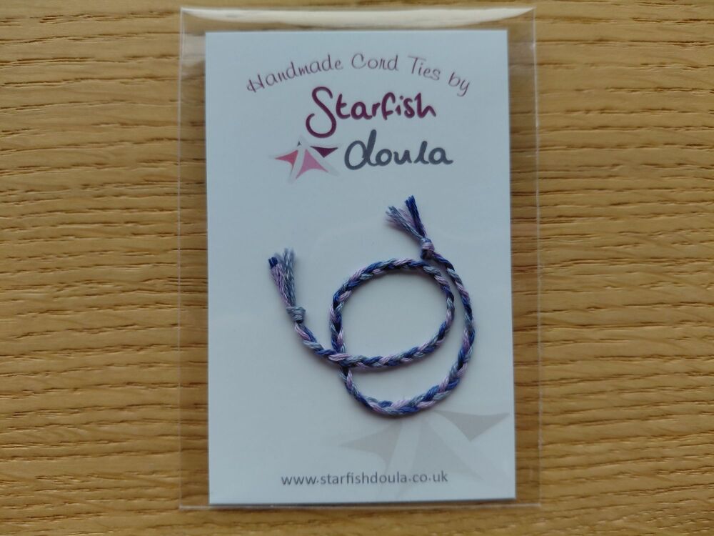 Mixed Cord Tie | Purple/Purple/Grey