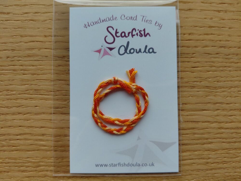 Mixed Cord Tie | Orange/Orange/Orange