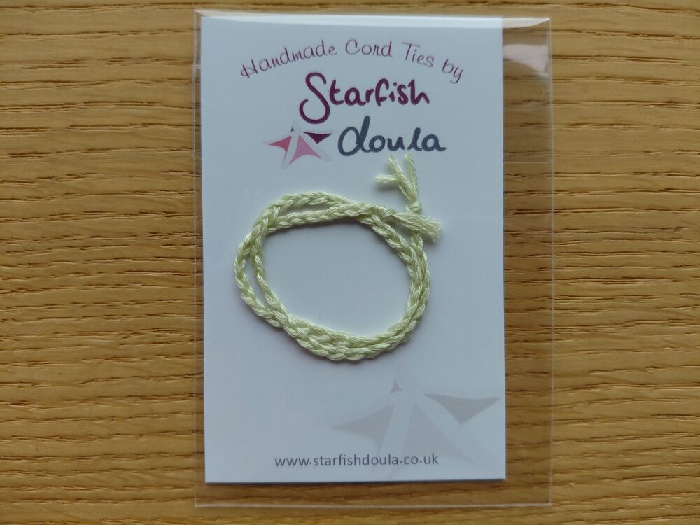 Solid Cord Tie | Light Pastel Green