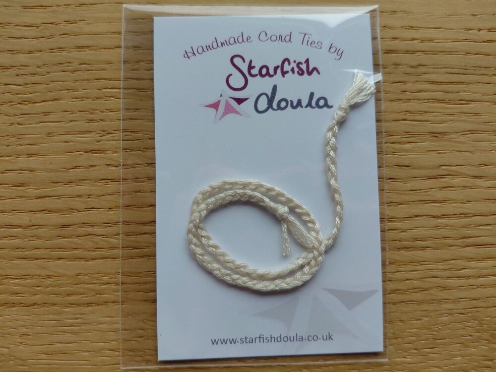 Solid Cord Tie | Cream
