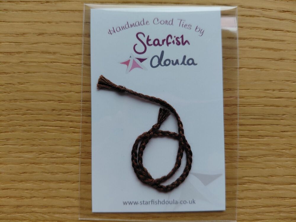 Solid Cord Tie | Dark Chocolate Brown