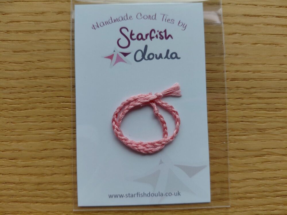Solid Cord Tie | Tea Pink