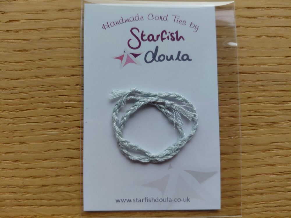 Solid Cord Tie | Light Pale Blue