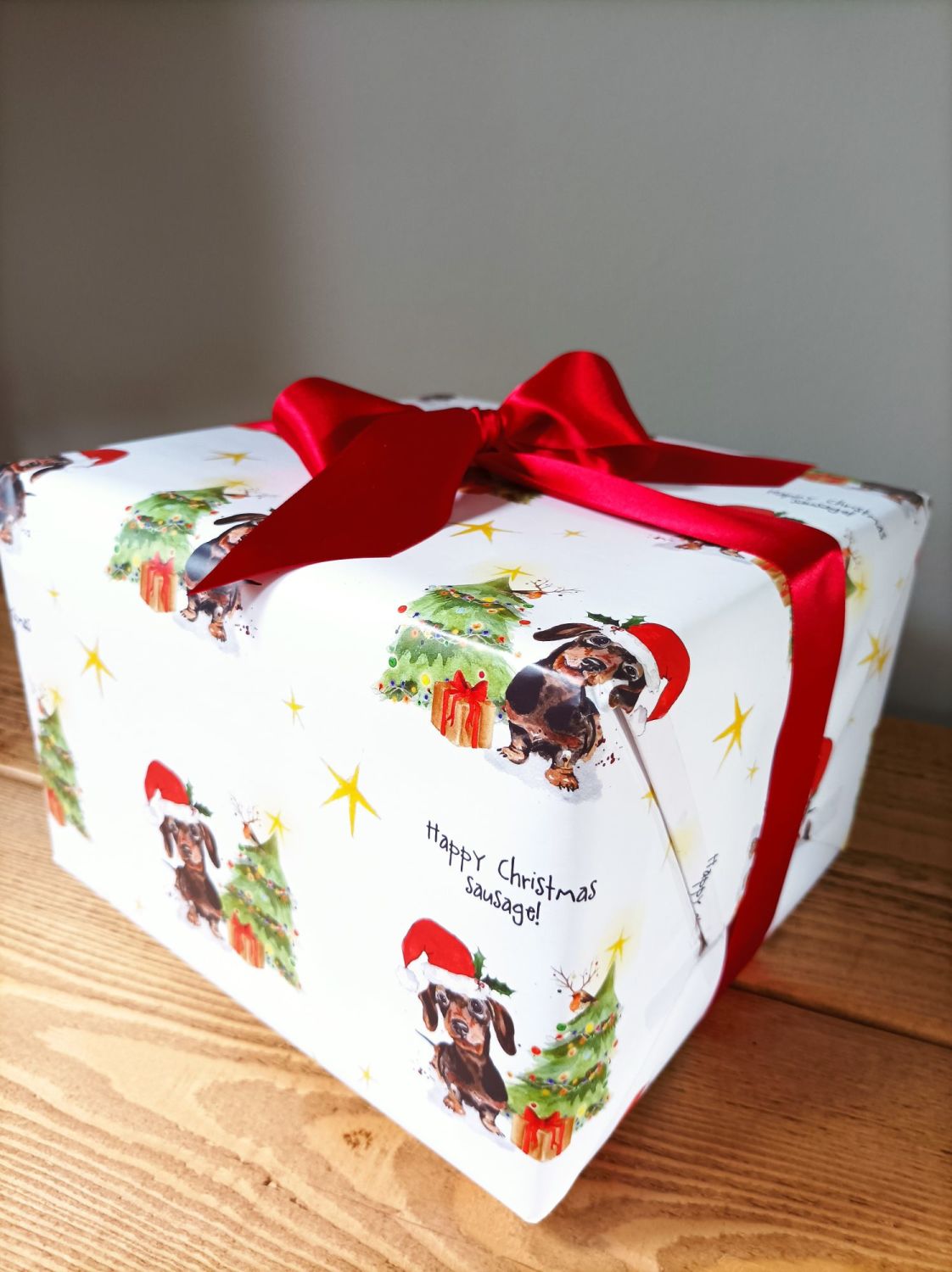 Happy Christmas sausage! - Wrapping paper