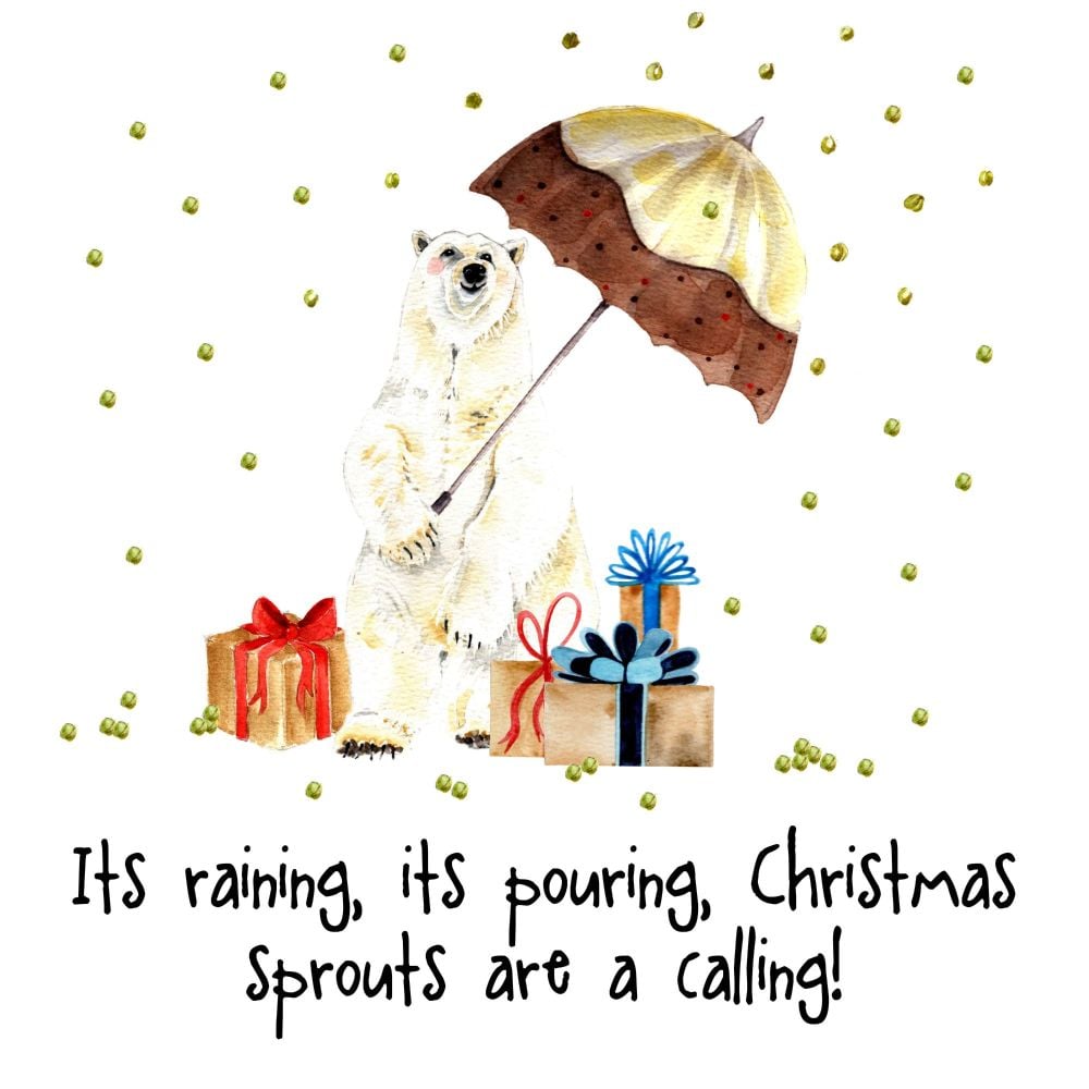 Its raining, its pouring, Christmas sprouts are a calling!