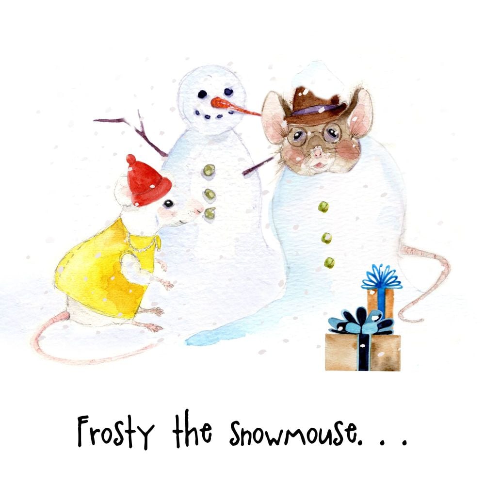 Frosty the snowmouse...