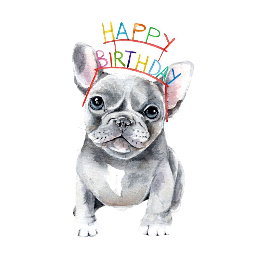 EDL - 025C Happy birthday french bulldog