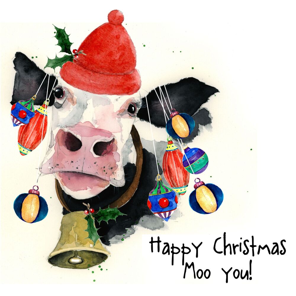 CHRISTMAS - 012C Happy Christmas moo you