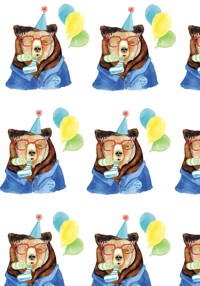 GIFTWRAP - 012 Happy Birthday Dad - Wrapping paper - 2 sheets