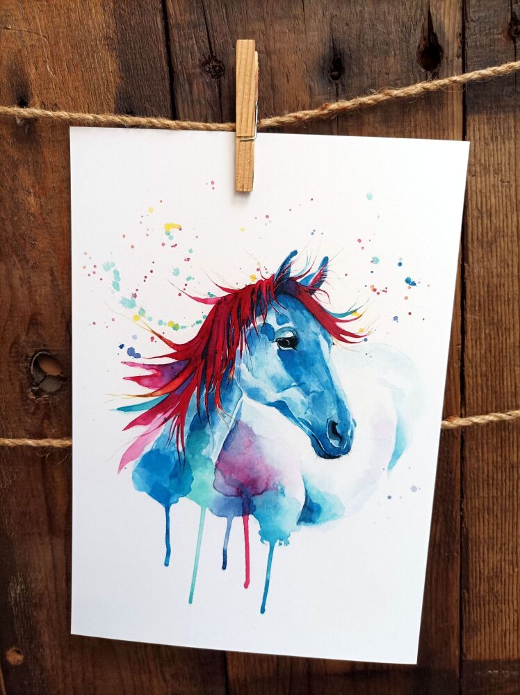 KIDS - 009P Rainbow horse