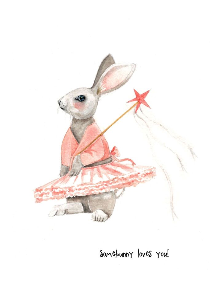 KIDS - 012P Somebunny loves you