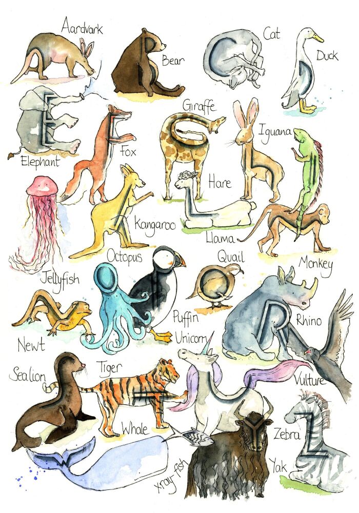 (n) Adults and kids watercolour painting club - Saturday AUGUST 29th ANIMAL ALPHABET THEME