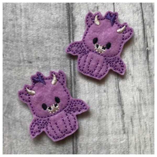 Purple dragon feltie