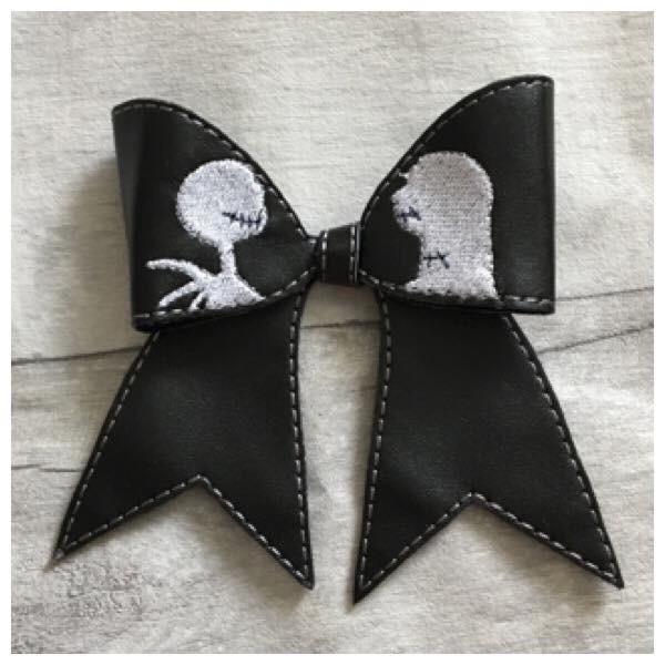 Skull silhouette bow parts