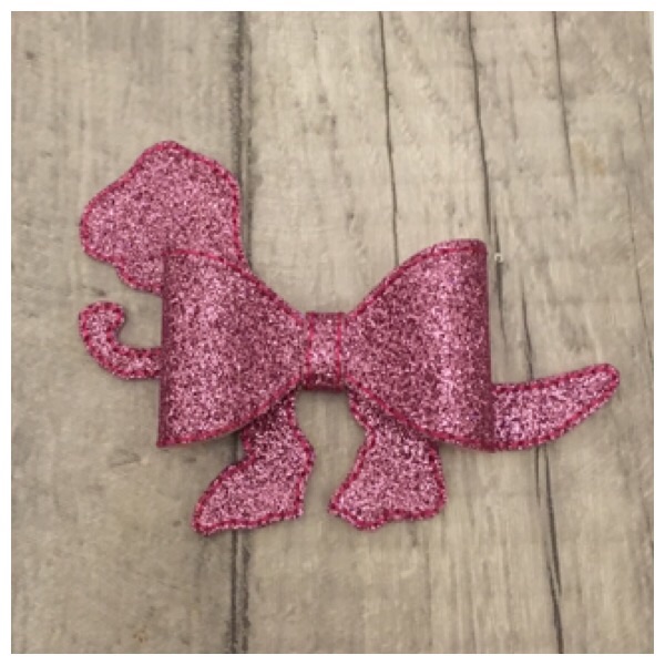 Pink dinosaur bow part