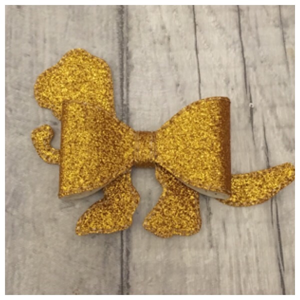 Gold dinosaur bow parts