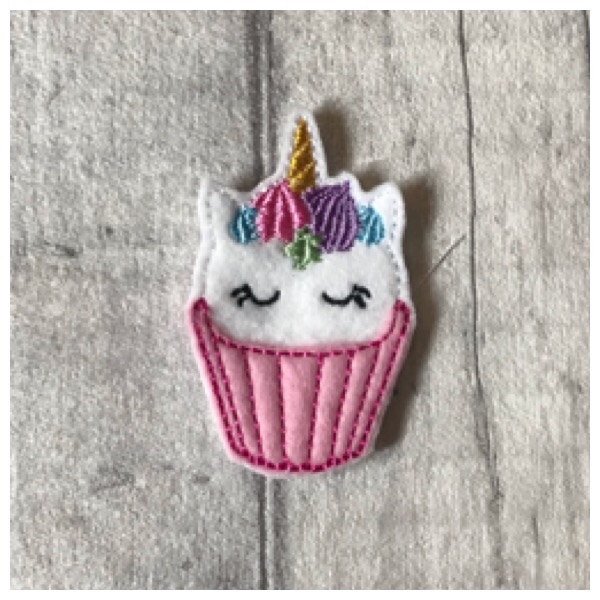 Unicorn cupcake feltie