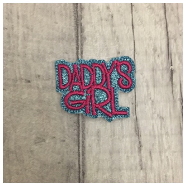 Daddy’s girl blue glitter feltie