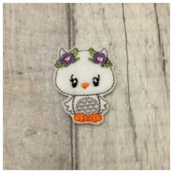 Woodland Owl Feltie White