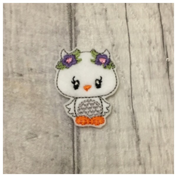 White snowy owl feltie
