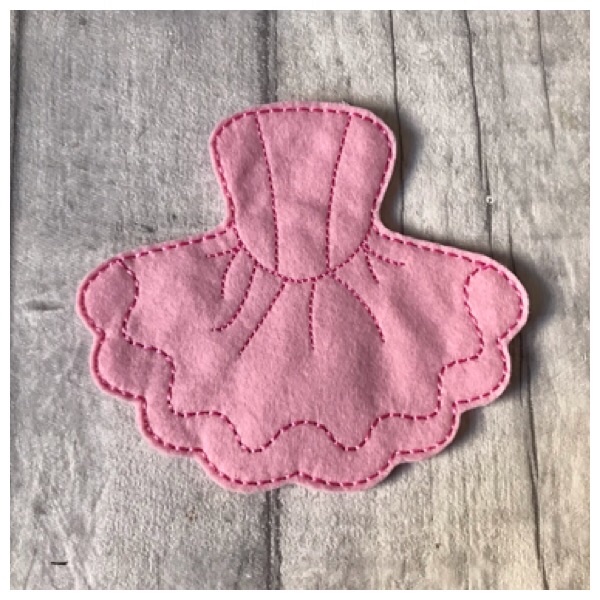 Tutu dress pink large feltie