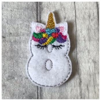 Unicorn number 8 feltie