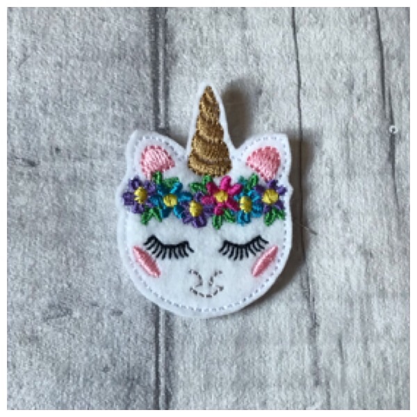 Macaranimal bright unicorn feltie