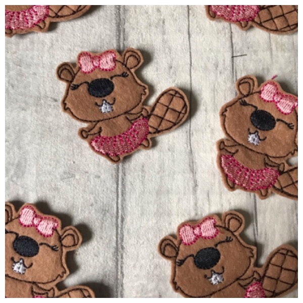 Crystal ballet beaver feltie