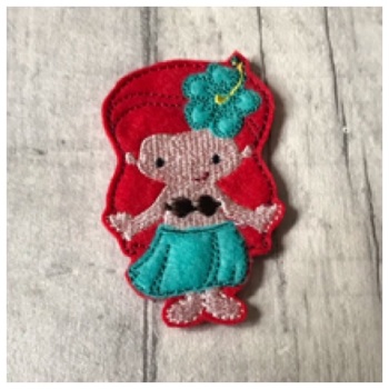 Hula girl feltie