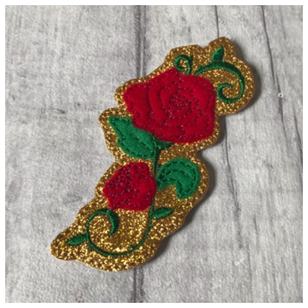 Large rose feltie