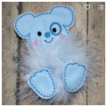 Dog fluffy bow parts