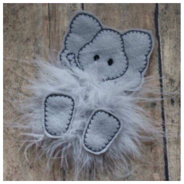 Elephant fluffy bow parts