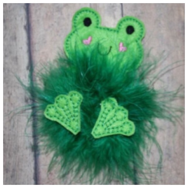 Frog fluffy bow parts