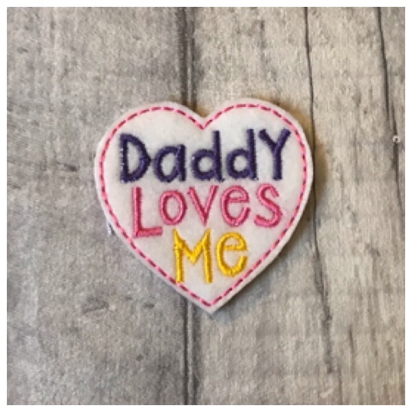 Daddy loves me feltie