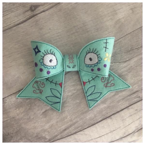 Mint green face bow parts