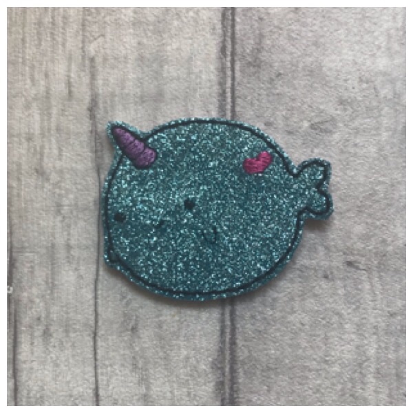 Narwhal feltie (blue)